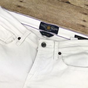 LUCKY BRAND WOMEN'S SIZE 4/27 BRIGITTE WHITW CAPRI